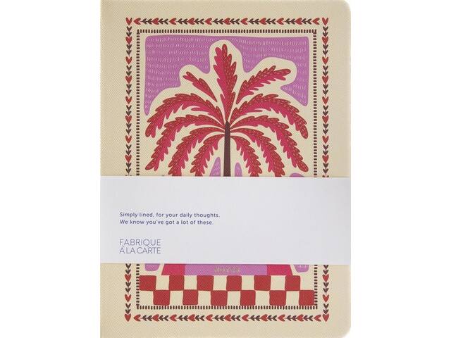 Notitieboek A-Journal Fabrique Palmtree Pink lijn