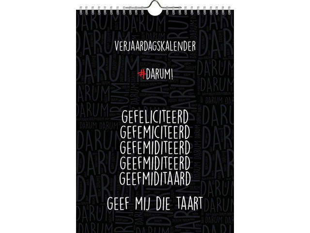VERJAARDAGSKALENDER DARUM