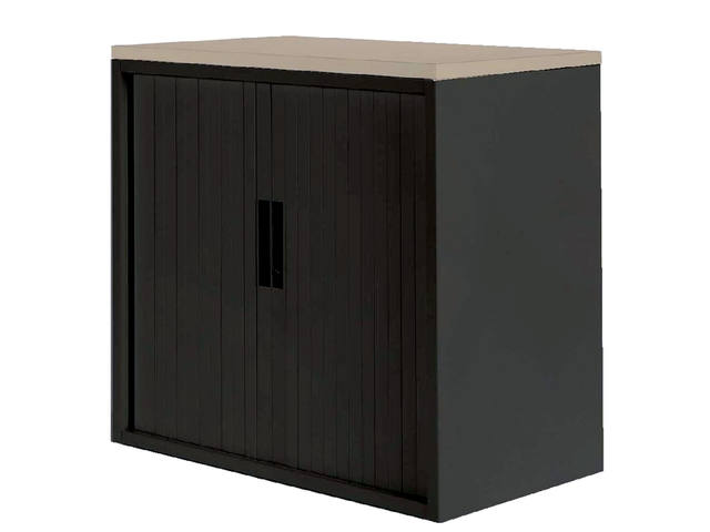 JALOEZIEDEURKAST 2OH 120CM ZWART TOPBLAD EW