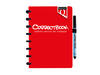 Notitieboek Correctbook Quantore A5 lijn 40blz rood
