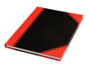 Notitieboek zwart/rood A4 lijn 60gr 96vel