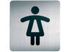 Infobord pictogram Durable 4956 vierkant wc dames 150mm