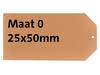 Label HF2 nr0 200gr 25x50mm chamois 1000stuks