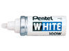 Viltstift Pentel 100W lakmarker rond wit 4mm