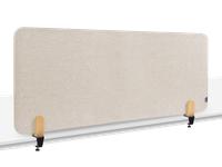 AKOESTISCH BUREAUSCHERM 60X160 BEIGE (KLEMMEN)