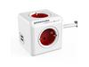 POWERCUBE ALLOCACOC STEKKERDOOS EXT. USB 1,5M ROOD