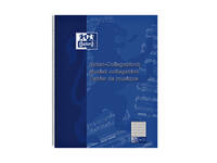 Collegeblok Oxford A4+ muziek 4-gaats 100 pagina's 80gr blauw