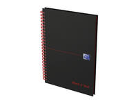 Spiraalblok Oxford Black n' Red A5 lijn 140 pagina's 80gr
