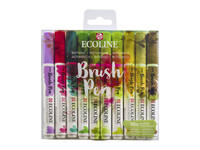 Brushpen Talens Ecoline set à 10 stuks botanisch