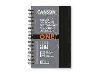 Schetsboek Canson Art Book One spiraalgebonden 80vel 100gr 140x216mm wit