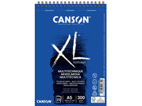 Mixed mediapapier Canson XL Textured Mixed Media 15vel 300gr A5 wit