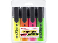 Markeerstift edding 345 2-5mm assorti set à 4 stuks