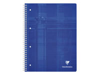 Collegeblok Clairefontaine Studium A4+ ruit 5x5mm 4-gaats 80 pagina's assorti