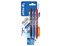 Rollerpen PILOT friXion clicker medium assorti blister à 3 stuks