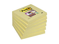 Memoblok Post-it 654  Super Sticky 76x76mm geel