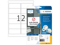 Etiket HERMA 10017 A4 99.1x42.3mm verwijderbaar wit 300 stuks