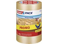 Verpakkingstape tesapack® 66mx50mm transparant promopack 3 rollen