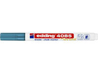 Krijtstift edding 4085 by Securit rond 1-2mm metallic blauw
