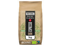 Koffie Douwe Egberts espresso bonen dark roast Organic & Fairtrade 1kg