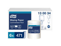 Poetspapier Tork M2 Premium 1-laags 165m wit 130034