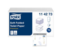 Toiletpapier Tork T3 Premium gevouwen 2-laags 110x190mm wit 114273