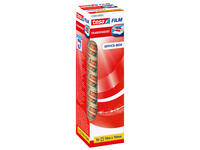Plakband tesafilm® 10mx19mm transparant 8 rollen