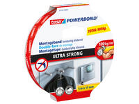 Montagetape tesa® Powerbond Ultra strong dubbelzijdig 5mx19mm wit