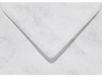 Envelop Papicolor EA5 156x220mm marmer grijswit pak à 6 stuks
