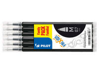 Rollerpenvulling PILOT friXion medium zwart set à 6 stuks
