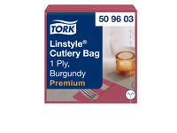 Pochette Tork Linstyle Premium 1-laags 390x390mm bordeauxrood 509603