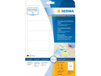 Etiket HERMA 4586 97x42.3mm weerbestendig transparant mat 120 stuks
