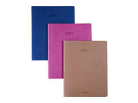 Agenda 2027 Brepols Timing Colora 7dagen/2pag taupe, roze, donkerblauw