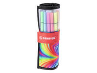 Viltstift STABILO Pen 68/25 Arty roletui medium assorti set à 25 stuks