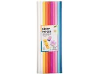 Crêpepapier Folia 50x200cm 10 rollen mixkleuren