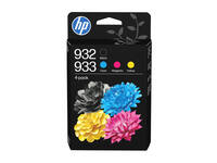 Inktcartridge HP 6ZC71AE 932 933 zwart + 3 kleuren
