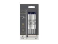Balpenvulling Parker Quinkflow medium zwart blister à 10 stuks