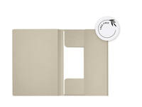 Dossiermap Djois Secolor Tree-Free A4 3 kleppen 226gr beige