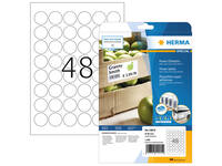 Etiket HERMA Power 10915 rond 30mm wit 1200 stuks