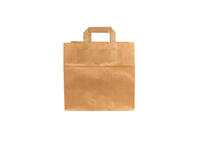 Tas IEZZY kraft papier 26x17x25cm (bxdxh) bruin 250 stuks