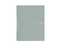 Spiraalblok Oxford Origin A4+ lijn 140 pagina's 80gr grijs