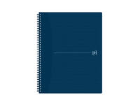 Spiraalblok Oxford Origin A4+ lijn 140 pagina's 80gr blauw