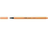 Fineliner STABILO point 88/25 fijn pastel oranje