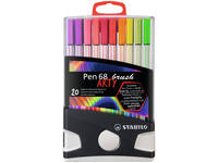 Brushstift STABILO Pen 568/20 Arty assorti set à 20 stuks