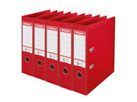 Ordner Esselte Vivida No.1 multipack 75mm A4 5 stuks rood
