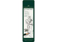 Potlood Faber-Castell 9000 6 hardheden in blik
