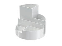 Pennenkoker MAULroundbox Blauwe Engel recycled 6 vaks wit