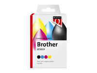 Inktcartridge Quantore alternatief tbv Brother LC3213 zwart + 3 kleuren