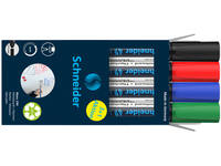 Whiteboardmarker Schneider Maxx 290 rond 2-3mm assorti 3+1 gratis