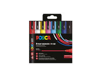 Paintmarker Uni POSCA PC5M medium assorti set à 8 stuks