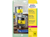 Etiket Avery L6103-20 45.7x21.2mm geel 960 stuks
